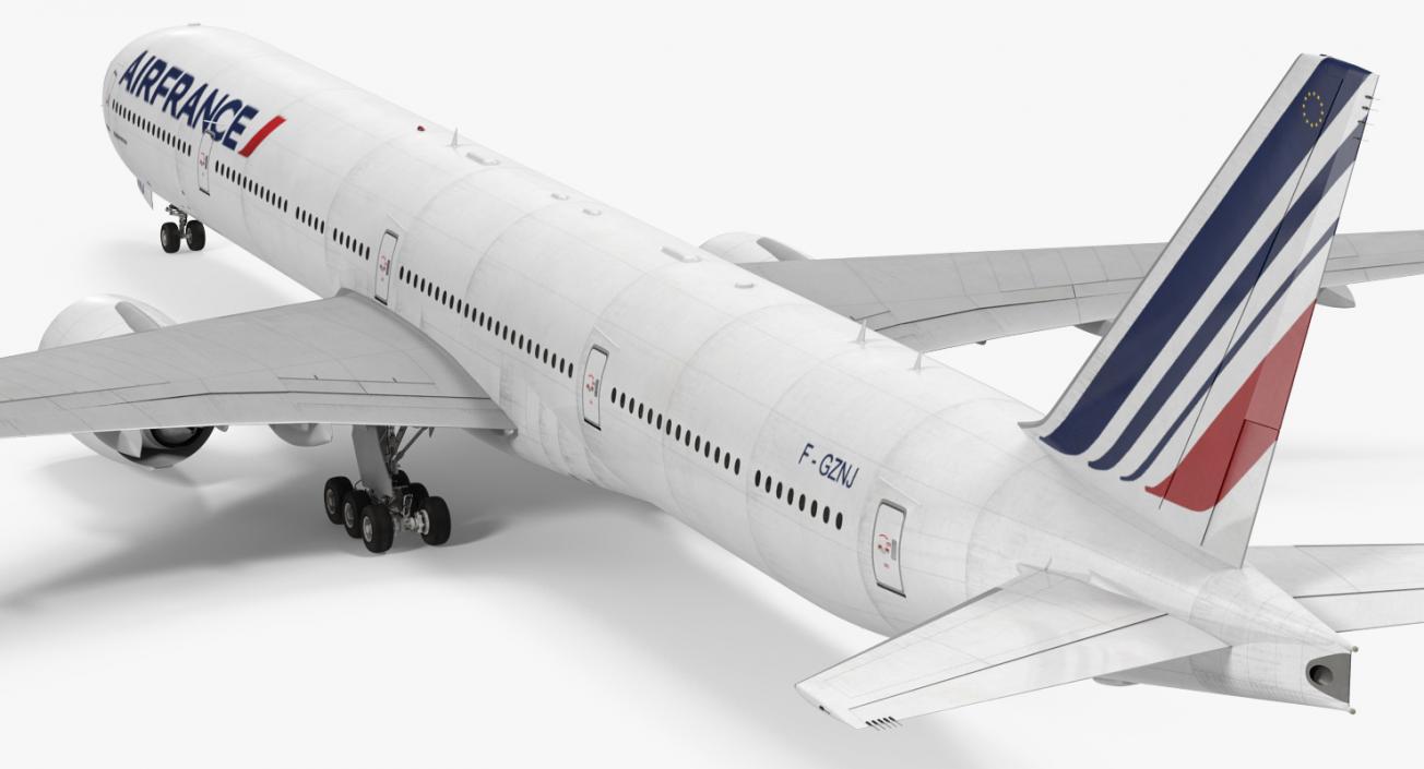 3D Boeing 777-9x Air France Rigged