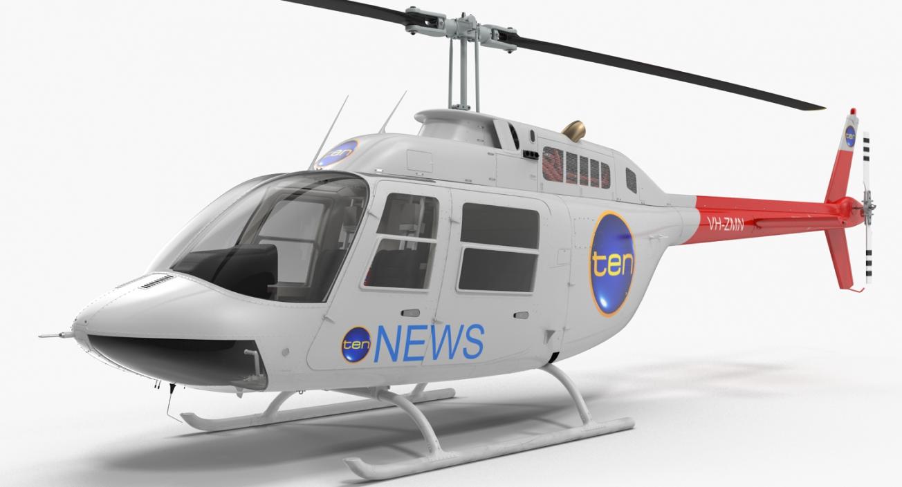 Bell 206B JetRanger III Ten News 3D