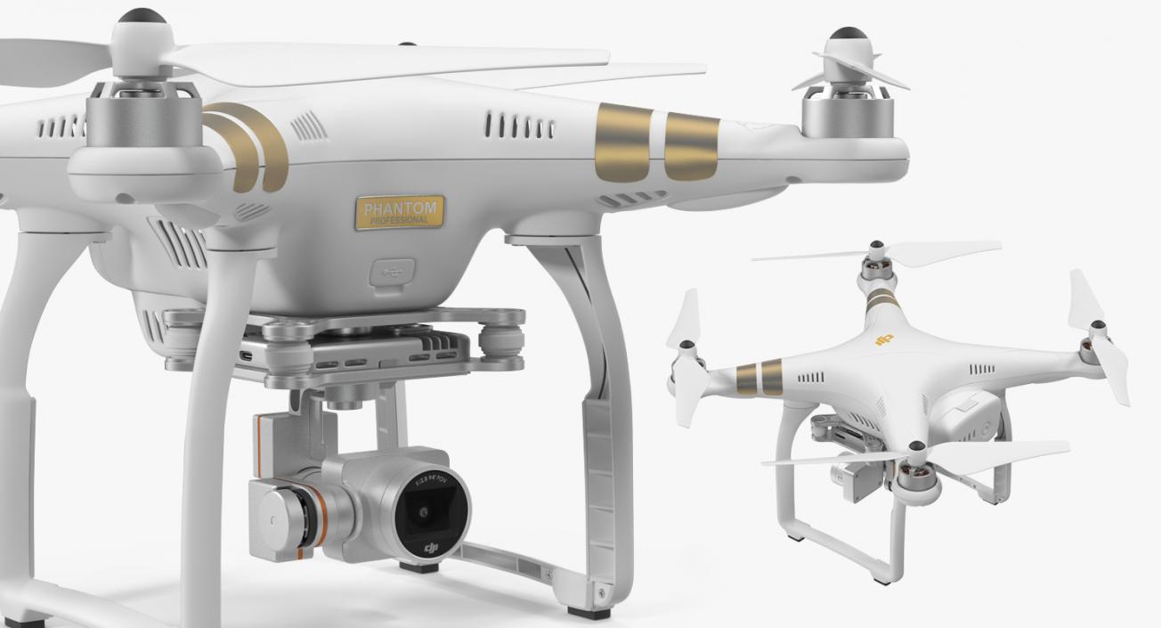 DJI Phantom 3 Professional Quadcopter 3D