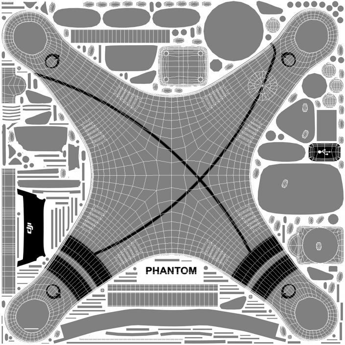 3D DJI Phantom 3 Professional Quadcopter Set